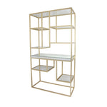 Sagebrook Home Metal, 70``H Multi-Level Shelf, Gold