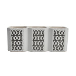 Sagebrook Home 3-Cup X-Pen Holder, Black