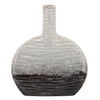 Sagebrook Home 14"H Textured Oval 2-Tone Vase Beige