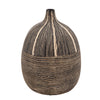 Sagebrook Home 16023-02 9" H Tribal Vase, Brown
