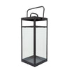 Sagebrook Home 16024-01 21" H Metal Rectangular Lantern, Black