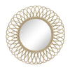 Sagebrook Home Wicker 35`` Daisy Mirror, Natural
