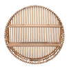 Sagebrook Home Wicker, 24`` 2-Layer Wall Shelf, Natural