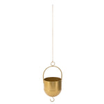 Sagebrook Home Metal 6" Hanging Planter, Gold