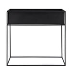 Sagebrook Home Metal 29X12 Rectangular Planter, Black