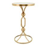 Sagebrook Home Metal, 14`` Cocktail Table W/ Mirror, Gold