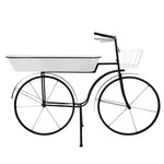 Sagebrook Home Metal 30``H Bike Planter, White Kd