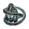 Sagebrook Home 18010-02 Glass, 4" Knot Blue