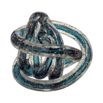 Sagebrook Home 18010-02 Glass, 4" Knot Blue