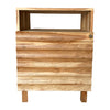 Sagebrook Home 18356 24" Single Door Side Cabinet, Natural