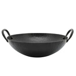 Sagebrook Home 16396 Metal, 12" Hammered Bowl, Black