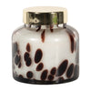 Sagebrook Home 80146-06 3" 10 Oz Cinnamon Speckle Glass Lid Candle, Brown