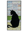 Meyda Lighting 164772 20"W X 42"H Cat in Window Stained Glass Window Panel
