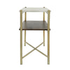 Sagebrook Home 16487 Metal/Wood, Accent Table Marble Top, Gold