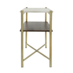 Sagebrook Home 16487 Metal/Wood, Accent Table Marble Top, Gold