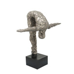 Sagebrook Home 16547-01 Resin, 24" Bowing Human, Gunmetal