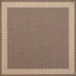 Couristan Recife Wicker Stitch 8'6" X 8'6" Square Indoor/Outdoor  Transitional Rug