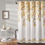 Lush Decor Tanisha Shower Curtain Yellow & Gray