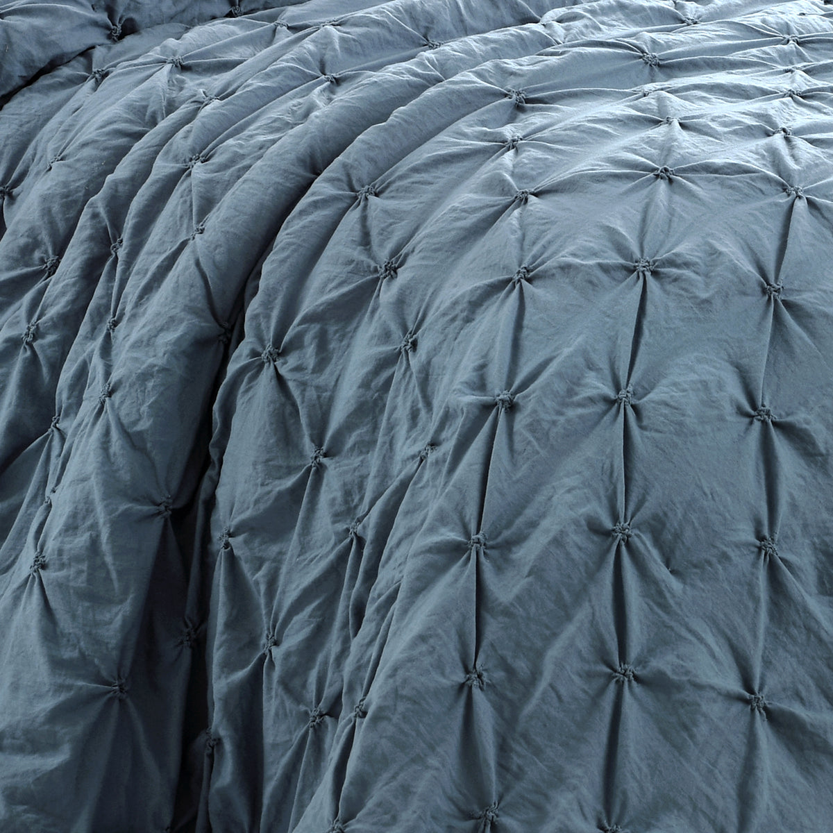 Lush Decor Ravello Pintuck Comforter Stormy Blue Set – Uber Bazaar