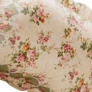 Benzara Denali Fabric King Size Sham with Floral Prints, Multicolor