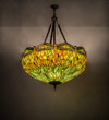 Meyda Lighting 172706 38"W Tiffany Hanginghead Dragonfly Inverted Pendant