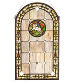 Meyda Lighting 17367 23"W X 40"H Lamb of God Stained Glass Window Panel