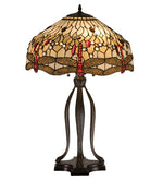 Meyda Lighting 17500 30.5"H Tiffany Hanginghead Dragonfly Table Lamp
