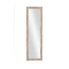 Benzara Rectangular Over The Door Mirror, Distressed Brown