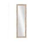 Benzara Rectangular Over The Door Mirror, Distressed Brown