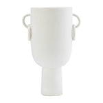 Sagebrook Home 17928-02 Ceramic, 13" Vase With Handles, White