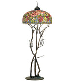 Meyda Lighting 182892 74"H Tiffany Oriental Poppy Floor Lamp