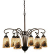 Meyda Lighting 18669 28"W Pine Barons 6 LT Chandelier