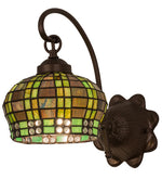 Meyda Lighting 19012 7"W Jeweled Basket Wall Sconce