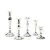 Two's Company 1926 Silver Soiree Candlesticks Holder Set of 5
