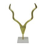 Sagebrook Home 18298 Metal, 18" Impala On Base, Gold