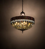 Meyda Lighting 196245 22"W Tiffany Candice Inverted Pendant