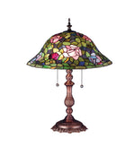 Meyda Lighting 19769 22" High Tiffany Rosebush Table Lamp