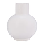Sagebrook Home 17055-01 Ceramic, 8" Bulbous Vase, White