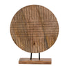 Sagebrook Home 18025-01 Wood, 14" Round Table Decor, Brown