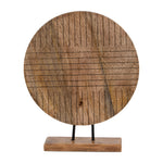 Sagebrook Home 18025-01 Wood, 14" Round Table Decor, Brown