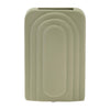 Sagebrook Home 17442-02 Dol, 7" Rectangular Vase, Dark Sage