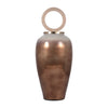 Sagebrook Home 18497-02 Glass, 28" Vase Round Resin Topper, Copper