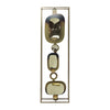 Sagebrook Home 18506 Metal, 36" Modern Wall Votive Holder, Gold
