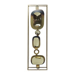 Sagebrook Home 18506 Metal, 36" Modern Wall Votive Holder, Gold