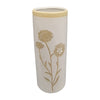 Sagebrook Home 18637 Ceramic, 10" Dandelion Vase, Ivory