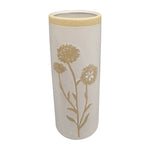 Sagebrook Home 18637 Ceramic, 10" Dandelion Vase, Ivory