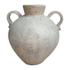 Sagebrook Home 18763-01 Terracotta, 17" Organic Jug With 2 Handles, Ivory