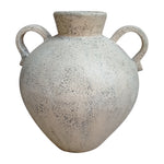 Sagebrook Home 18763-01 Terracotta, 17" Organic Jug With 2 Handles, Ivory