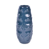 Sagebrook Home 18376-05 Stoneware, 13" Circle Embossed Vase, Navy