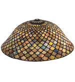 Meyda Lighting 20028 16"W Tiffany Fishscale Lamp Shade